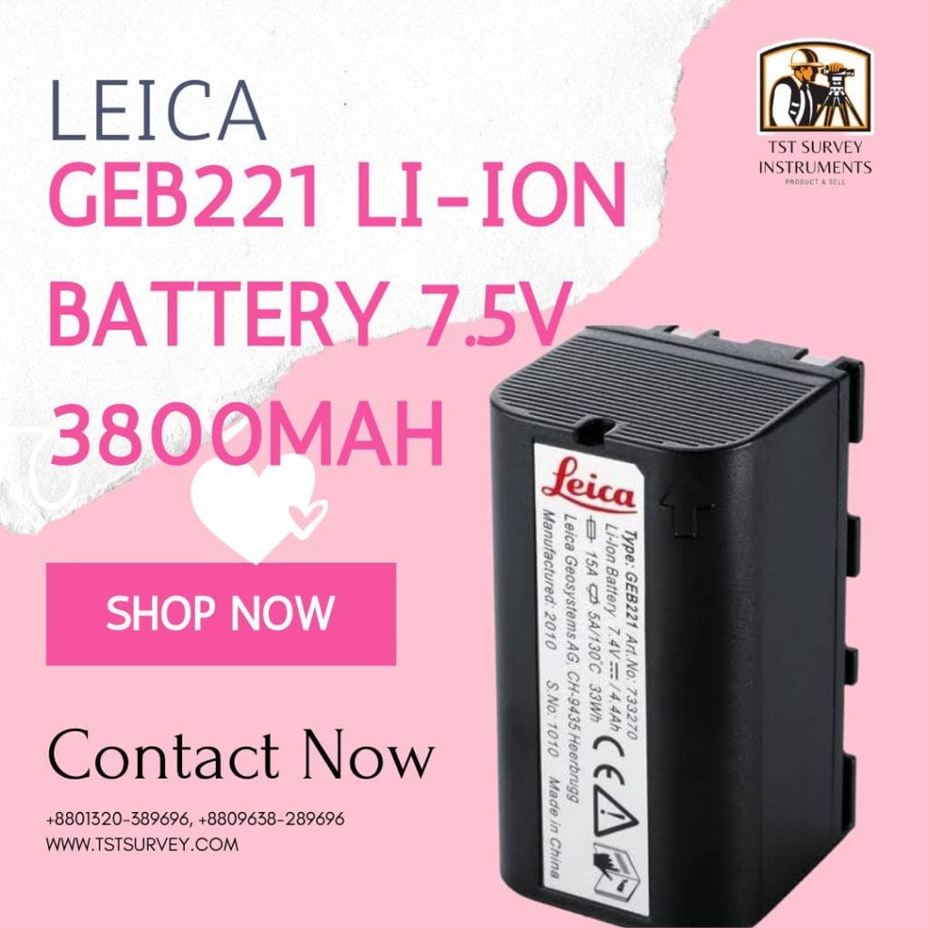 LEICA GEB221 LI ION BATTERY TST Survey Instruments leica-geb221-li-ion-battery-tst-survey-instruments