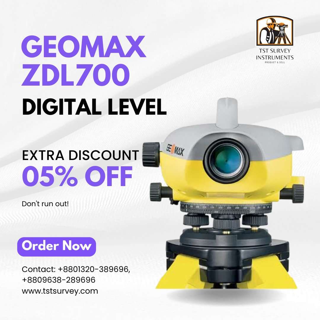 Geomax Niveau Numérique ZDL700-DL Précision_i3map